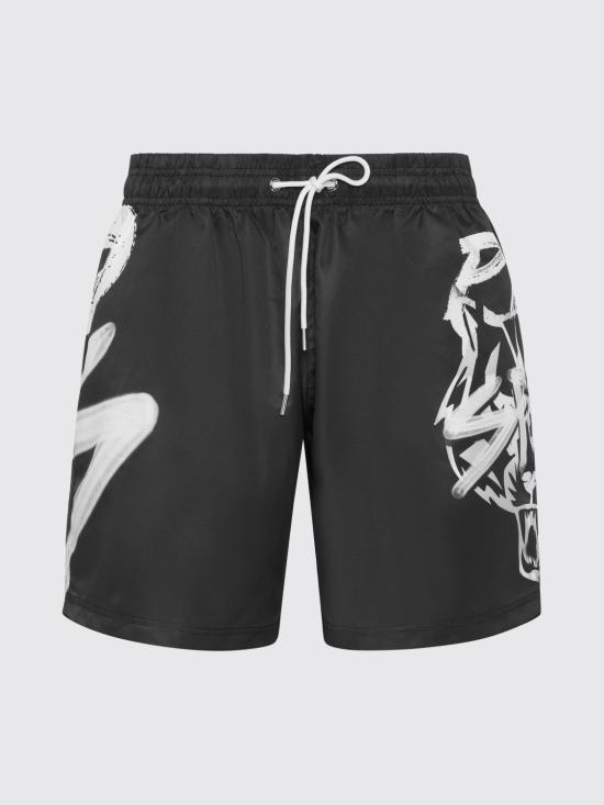 26SS 플레인스포츠 숏팬츠 UAECMMT0406STE003N 02 Black - PLEIN SPORT