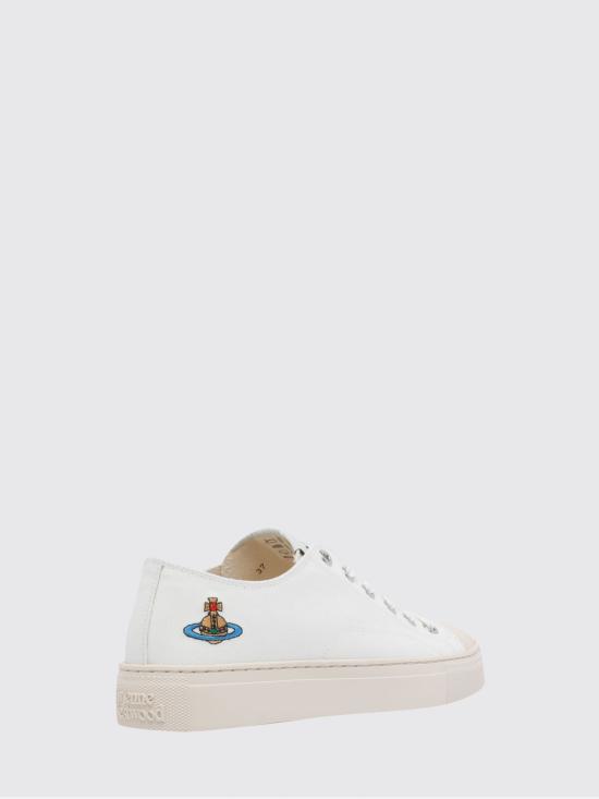 26SS 비비안웨스트우드 플림솔 스니커즈 75020063WW0165 A402 White - VIVIENNE WESTWOOD