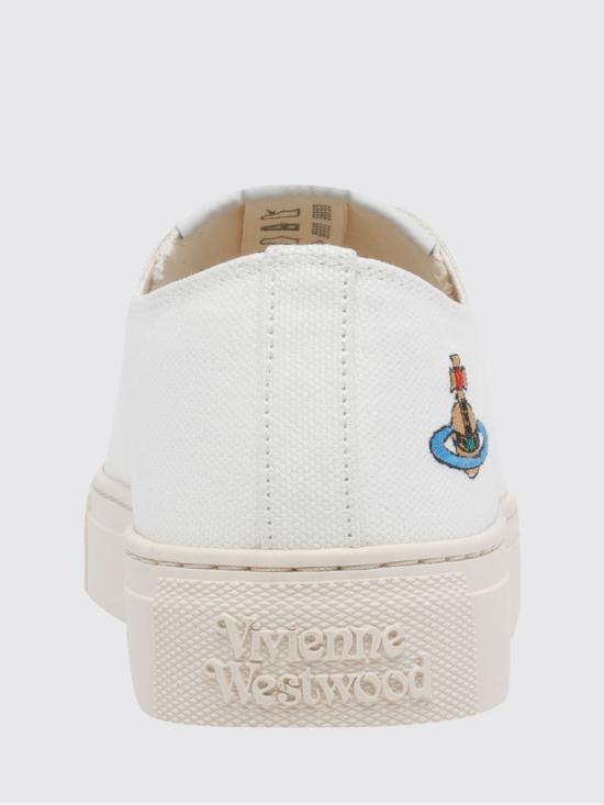 26SS 비비안웨스트우드 플림솔 스니커즈 75020063WW0165 A402 White - VIVIENNE WESTWOOD