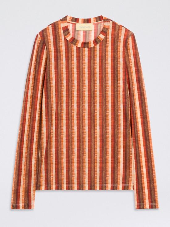 26SS 모모니 긴팔 티셔츠 265MMOTS011265MO45 2070 Orange - MOMONI