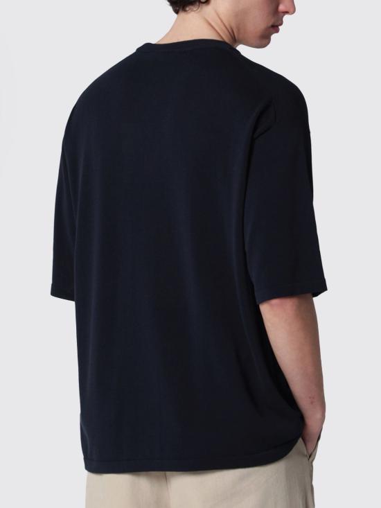 26SS 로베르토 콜리나 반팔 티셔츠 261MYA11021 10 Navy - ROBERTO COLLINA