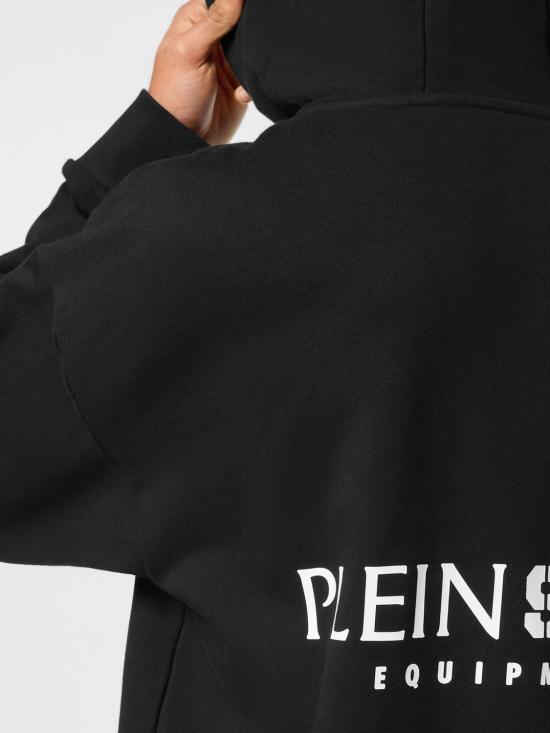 26SS 플레인스포츠 후드 티셔츠 SAECMJB3578STE001N 02 Black - PLEIN SPORT