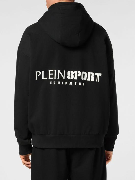 26SS 플레인스포츠 후드 티셔츠 SAECMJB3578STE001N 02 Black - PLEIN SPORT