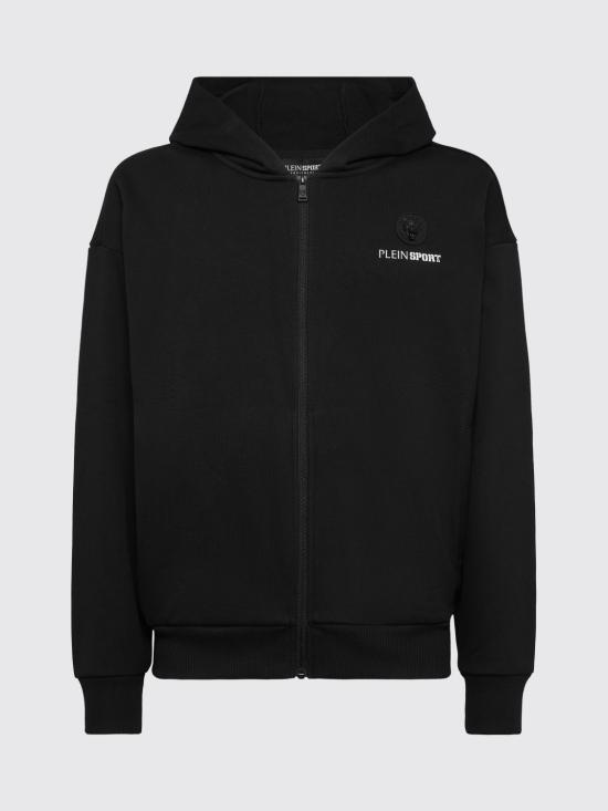 26SS 플레인스포츠 후드 티셔츠 SAECMJB3579STE001N 02 Black - PLEIN SPORT
