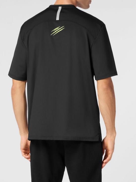 26SS 플레인스포츠 반팔 티셔츠 SAECMTK7989STE003N 02 Black - PLEIN SPORT