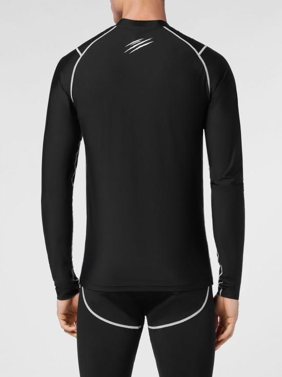 26SS 플레인스포츠 트레이닝 티셔츠 SAECMTK7995STE003N 02 Black - PLEIN SPORT