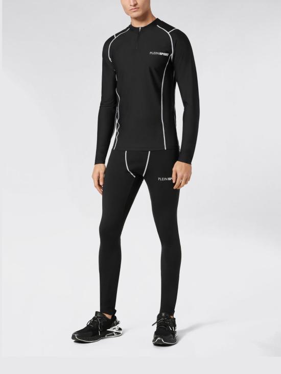 26SS 플레인스포츠 트레이닝 티셔츠 SAECMTK7995STE003N 02 Black - PLEIN SPORT