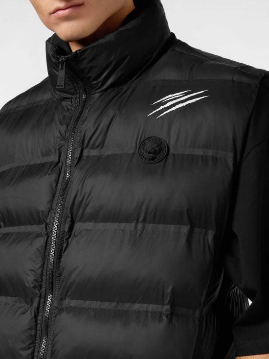 26SS 플레인스포츠 패딩 조끼 SAECMRC0212STE003N 02 Black - PLEIN SPORT