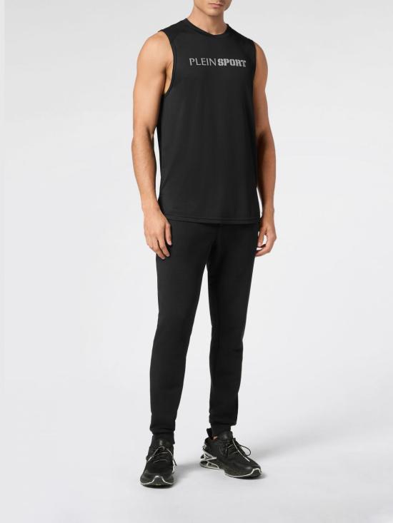 26SS 플레인스포츠 민소매 티셔츠 SAECMTK7986STE003N 02 Black - PLEIN SPORT
