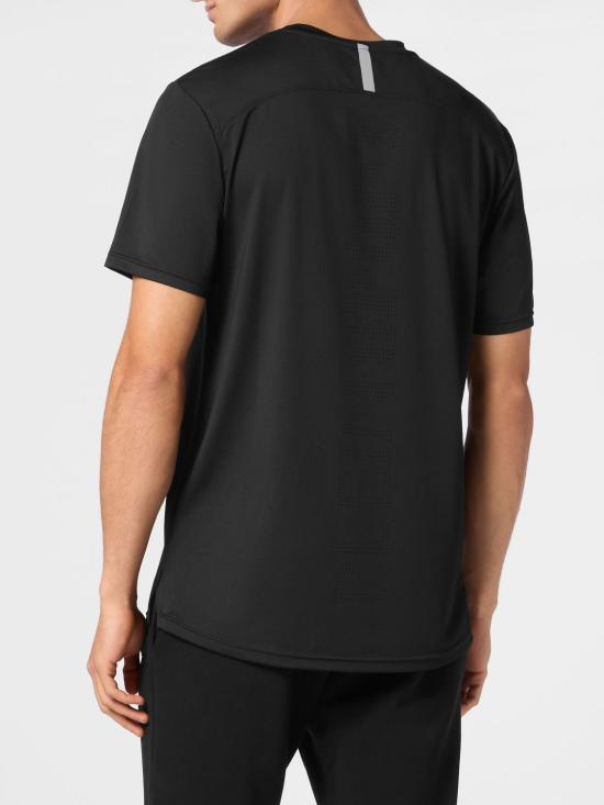 26SS 플레인스포츠 반팔 티셔츠 SAECMTK8033STE003N 02 Black - PLEIN SPORT