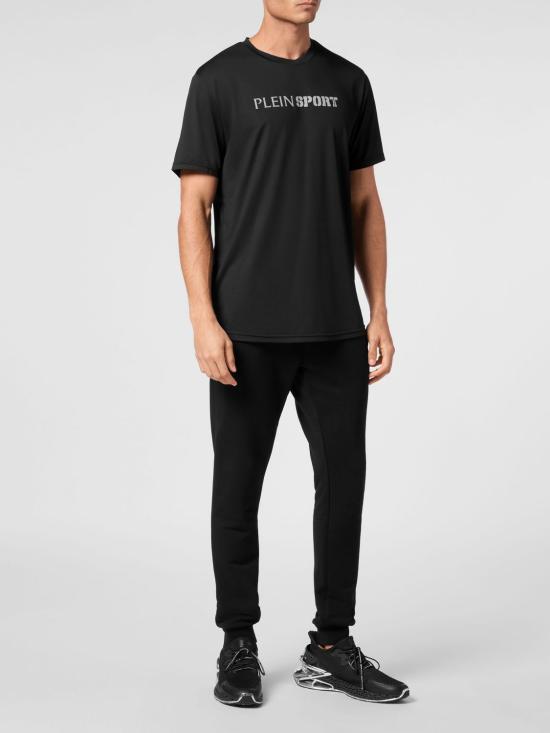 26SS 플레인스포츠 반팔 티셔츠 SAECMTK8033STE003N 02 Black - PLEIN SPORT