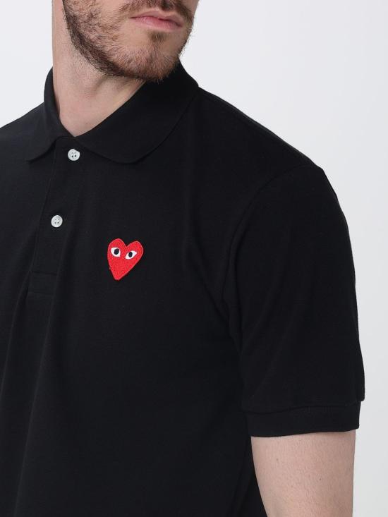 26SS 꼼데가르송 폴로 티셔츠 AXT006 1 Black - COMME DES GARCONS