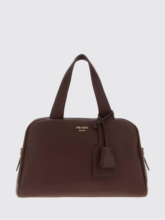 26SS 프라다 라지 레더 탑 핸들 백 1BB1482HIK F0038 Brown
