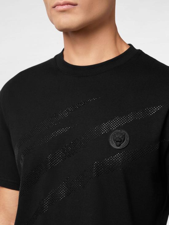 26SS 플레인스포츠 반팔 티셔츠 SAECMTK8008STE001N 0202 Black - PLEIN SPORT