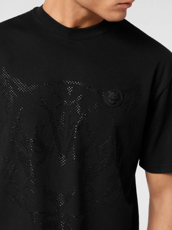26SS 플레인스포츠 반팔 티셔츠 SAECMTK8009STE001N 0202 Black - PLEIN SPORT