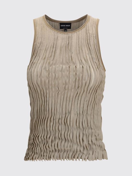 26SS 조르지오 아르마니 긴팔 티셔츠 GW002919AF24179 U6144 Sand - GIORGIO ARMANI