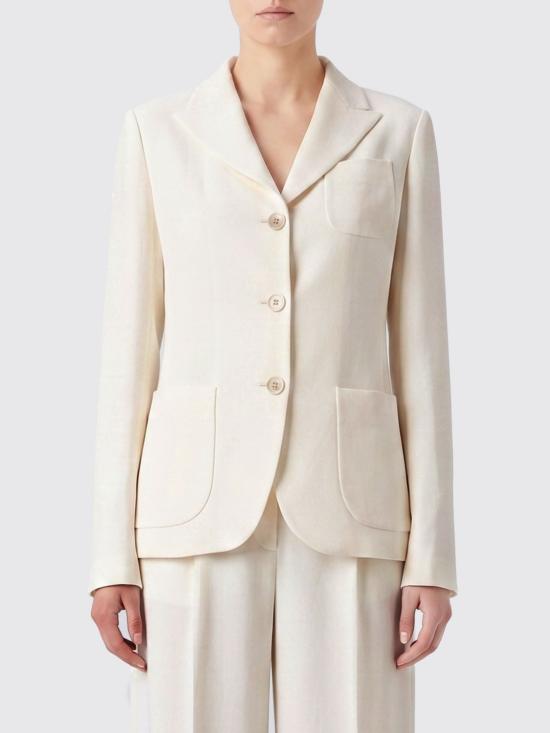 26SS 파비아나 필리피 플루이드 린넨·비스코스 재킷 GCD276F662D544 0145 White