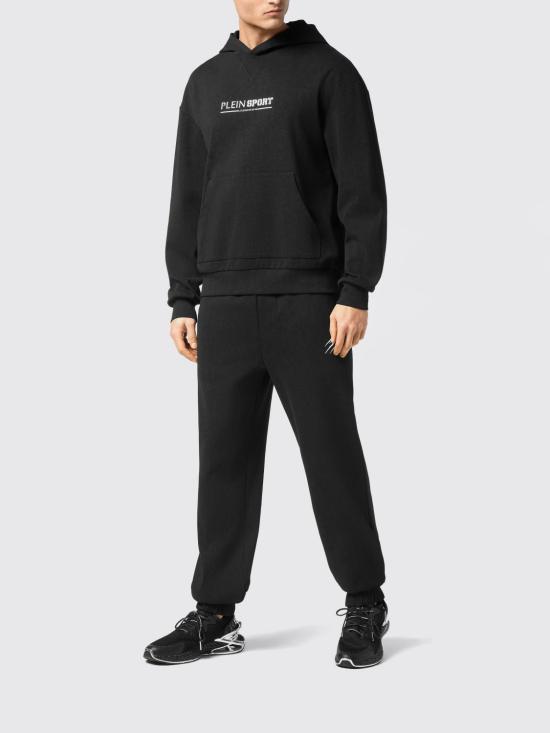 26SS 플레인스포츠 후드 티셔츠 PAECMJB3584STE003N 02 Black - PLEIN SPORT