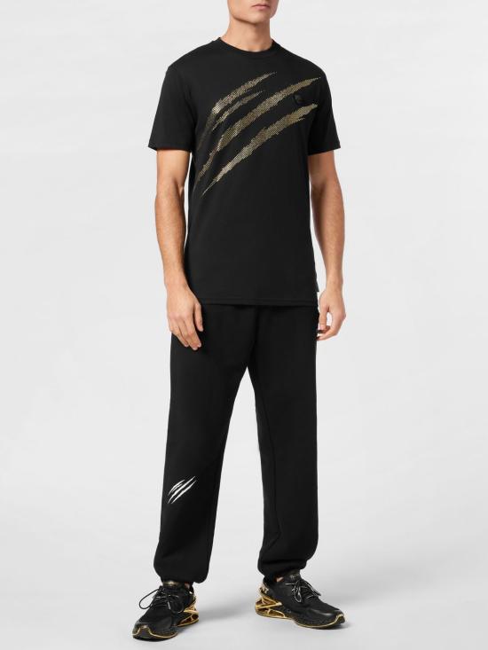 26SS 플레인스포츠 반팔 티셔츠 SAECMTK8008STE001N 0293 Black 1 - PLEIN SPORT