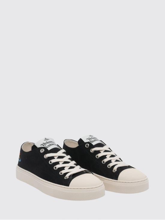 26SS 비비안웨스트우드 플림솔 스니커즈 75020063WW015B N402 Black - VIVIENNE WESTWOOD