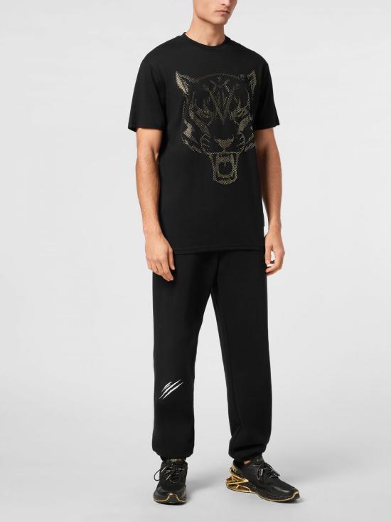 26SS 플레인스포츠 반팔 티셔츠 SAECMTK8009STE001N 0293 Black 1 - PLEIN SPORT