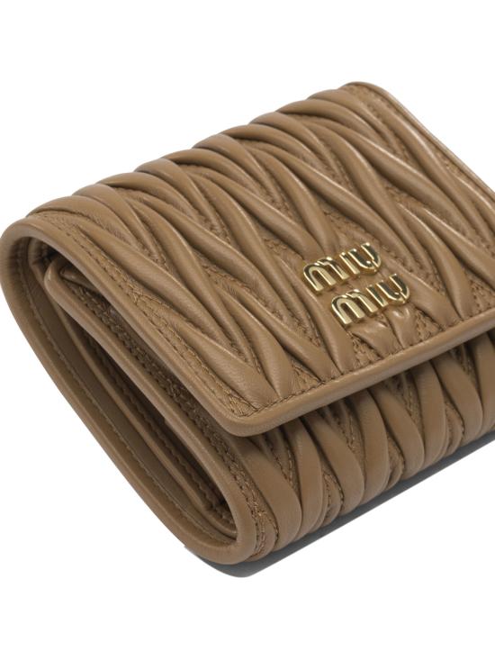 26FW 미우미우 지갑 5MH033AFPPF098L Beige - MIU MIU