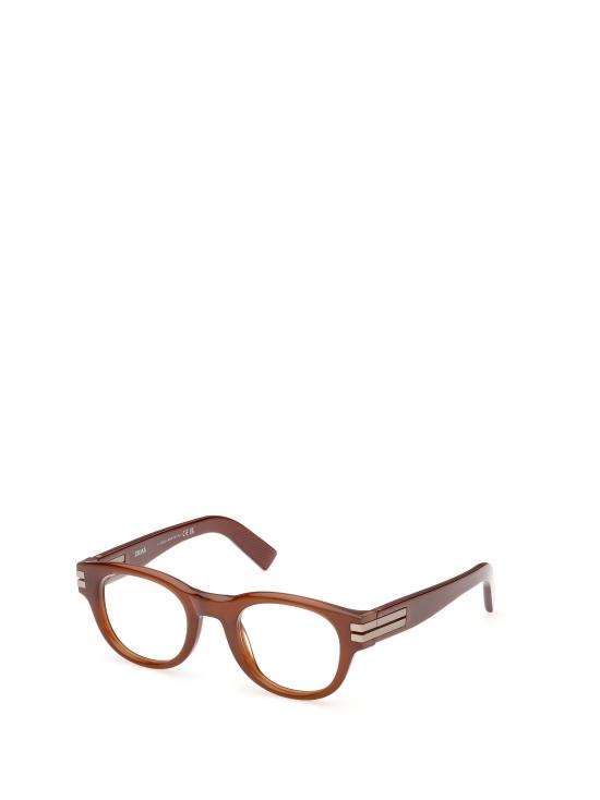 26FW 에르메네질도제냐 안경 EZ5347 045 SHINY LIGHT BROWN - ERMENEGILDO ZEGNA