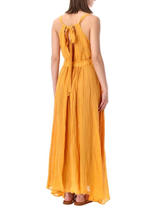 26SS 120 리노 롱 원피스 33BLIW4PLI000G486 704242 ZAFFERANO - 120 LINO