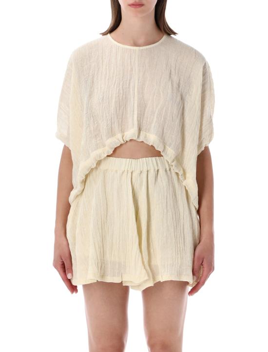 26SS 120 리노 반팔 티셔츠 33BLIW1PLE000G486 701134 NATURALE