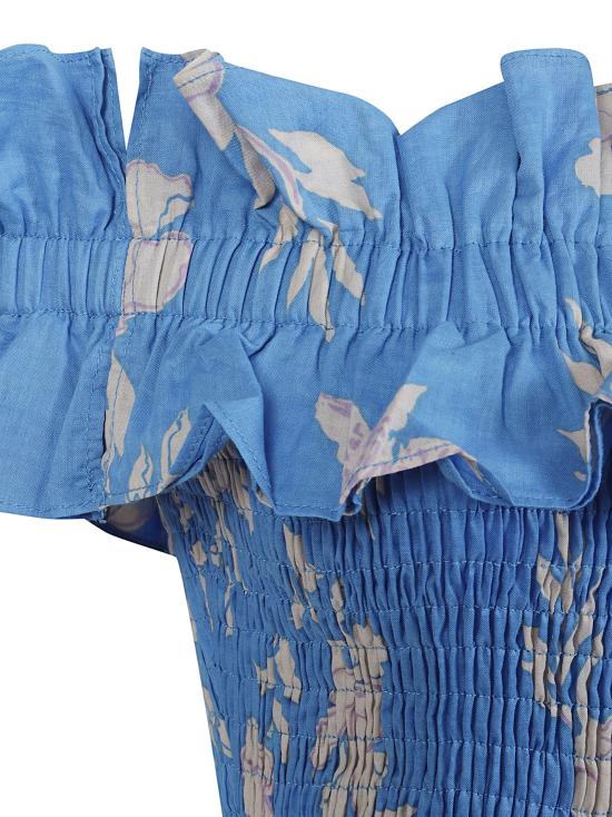 26SS 푸페트 생 바르트 롱 원피스 SUZANNE LONG DRESS BLUE PALM Azure - POUPETTE ST BARTH