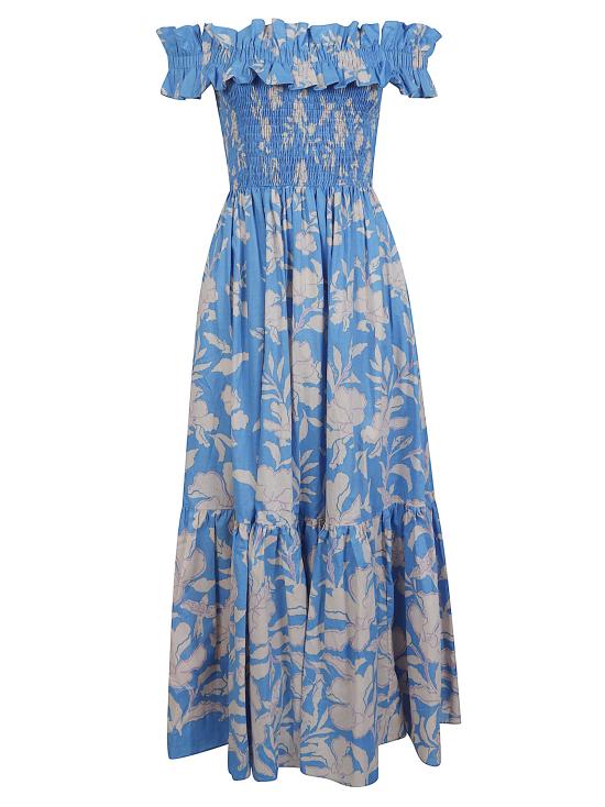 26SS 푸페트 생 바르트 롱 원피스 SUZANNE LONG DRESS BLUE PALM Azure