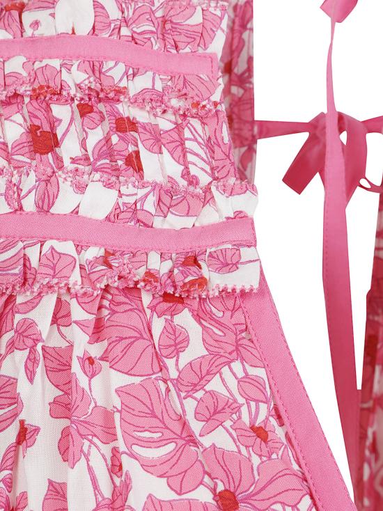 26SS 푸페트 생 바르트 롱 원피스 CHIARA V LONG DRESS PINK AQUAFLORA Pink - POUPETTE ST BARTH