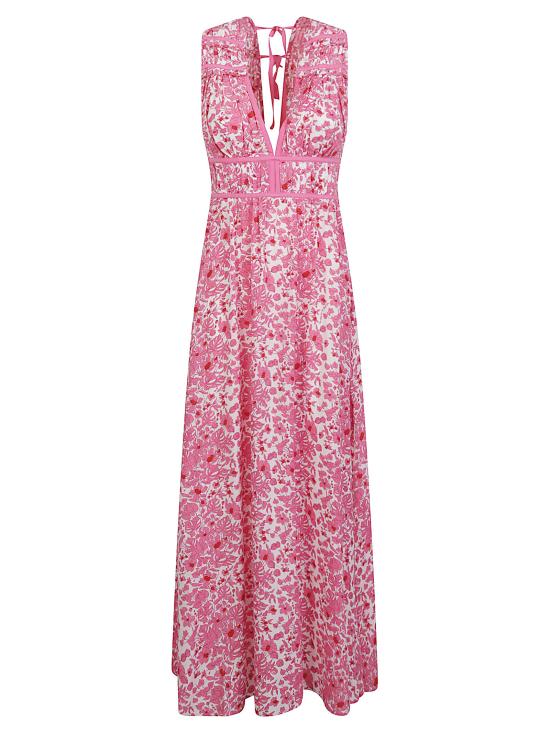 26SS 푸페트 생 바르트 롱 원피스 CHIARA V LONG DRESS PINK AQUAFLORA Pink