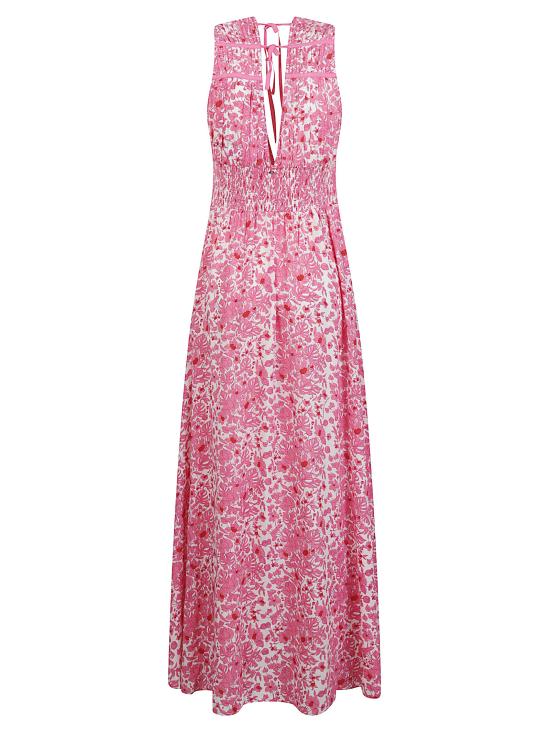 26SS 푸페트 생 바르트 롱 원피스 CHIARA V LONG DRESS PINK AQUAFLORA Pink - POUPETTE ST BARTH
