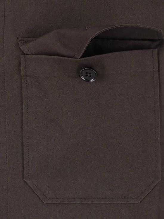 26SS 에르메네질도제냐 긴팔 셔츠 RUHV16A3 SOT8B M09G Brown - ERMENEGILDO ZEGNA