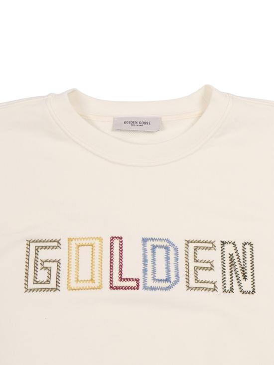 26SS [키즈] 골든구스 티셔츠 P002455 11560 White - GOLDEN GOOSE