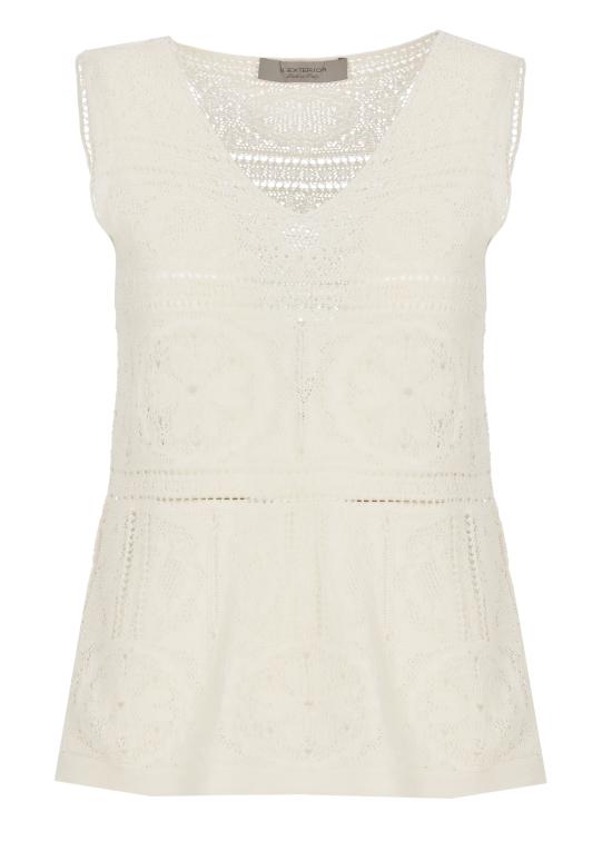26SS 디익스테리어 민소매 티셔츠 62215 3AVOR Ivory