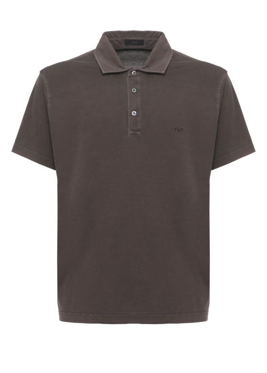 26SS 페이 폴로 티셔츠 NPMB252143TUY1 S602 Brown