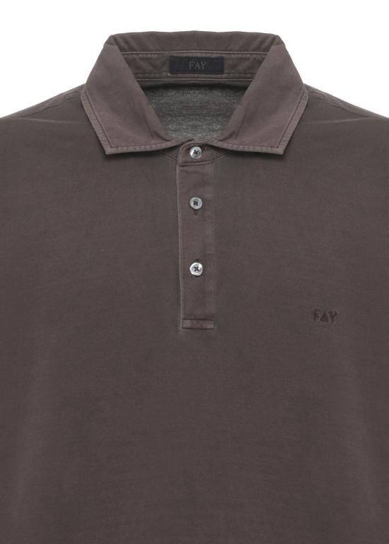 26SS 페이 폴로 티셔츠 NPMB252143TUY1 S602 Brown - FAY