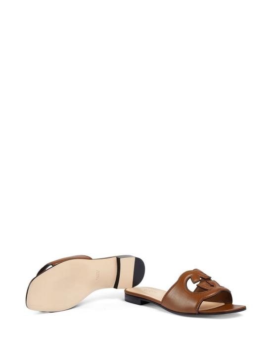 26FW 구찌 인터로킹 G 컷아웃 슬라이드 샌들 694451 US0002535 - GUCCI