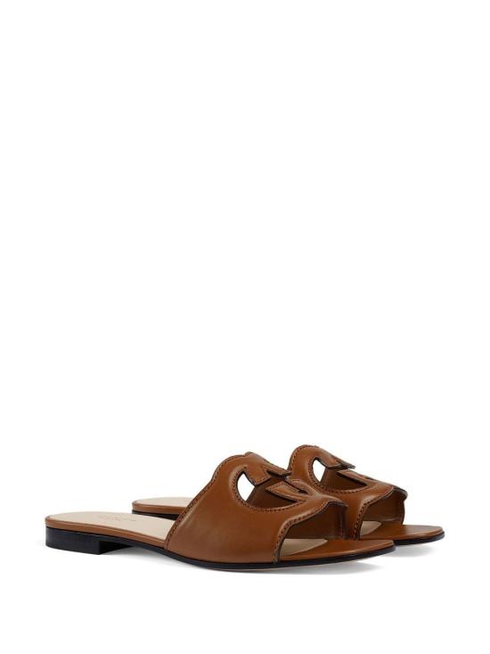 26FW 구찌 인터로킹 G 컷아웃 슬라이드 샌들 694451 US0002535 - GUCCI