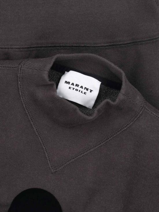 25FW 이자벨마랑에뚜왈 모비 로고 스웨트셔츠 SW0003FA A1M07E 02FK Black - ISABEL MARANT ETOILE