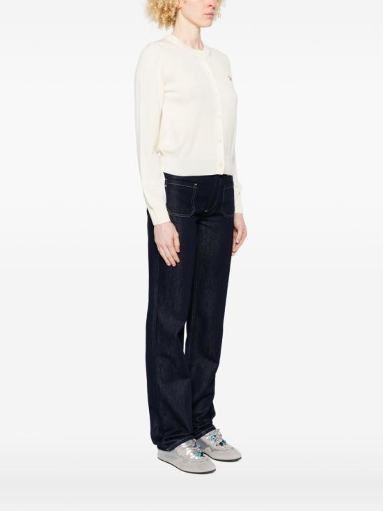 26SS 메종키츠네 베이비 폭스 메리노 레귤러 가디건 PW00502KT11810383 PURE ECRU DOM - MAISON KITSUNE