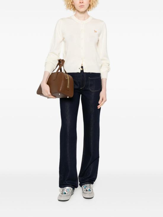 26SS 메종키츠네 베이비 폭스 메리노 레귤러 가디건 PW00502KT11810383 PURE ECRU DOM - MAISON KITSUNE