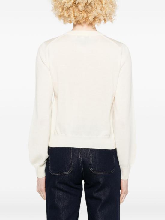 26SS 메종키츠네 베이비 폭스 메리노 레귤러 가디건 PW00502KT11810383 PURE ECRU DOM - MAISON KITSUNE