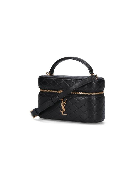 26SS 생로랑 램스킨 가비 베니티 백 766731 1EL07 1000 Black - SAINT LAURENT