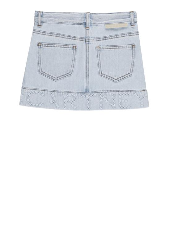 26SS [키즈] 스텔라 맥카트니 데님 스커트 TY7A51 Z0746600 Celeste - STELLA MCCARTNEY
