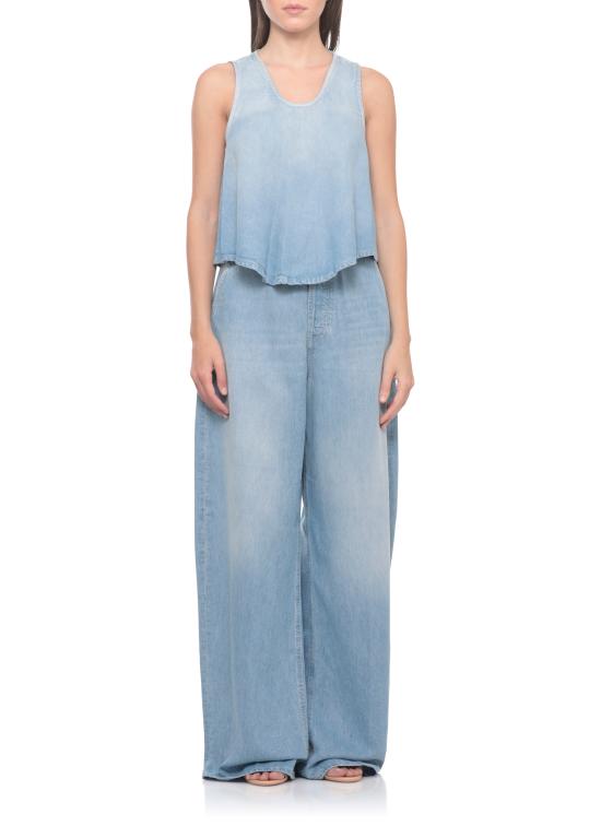 26SS 돈답 민소매 티셔츠 DC454 DF0266D MC6800 Blue - DONDUP