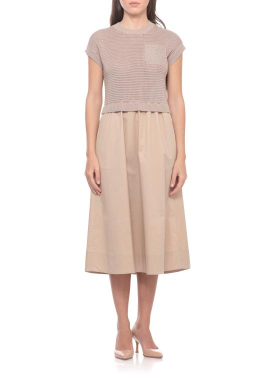 26SS 페세리코 미디 원피스 A82139F07 9312C46C Beige - PESERICO