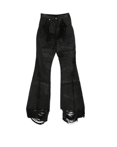 26SS 릭 오웬스 스트레이트 팬츠 DS01F4304DBKSH 09 BLACK